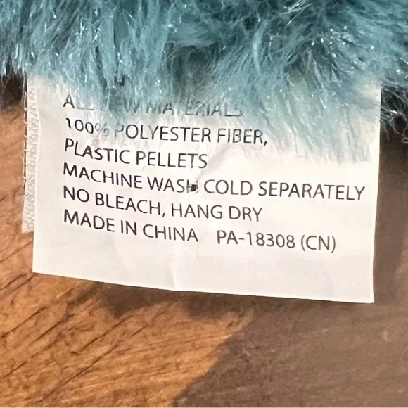 O.B. Designs Banjo Bunny dark teal/blue Plush Lovey Blankie toy Easter NWOT - Picture 10 of 10